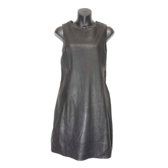 NWT Theyskens’ Theory Lambskin Quilted Leather Sheath Mini Dress - Picture 4 of 10